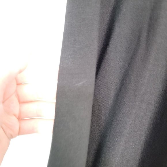 McQ by Alexander McQueen Long Sleeve Asymmetrical Dress Zipper Black Size Small - Picture 8 of 11